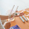 Clear Quartz Crystal Singing Tuning Forks Sound Healing Chakra Tuning Forks