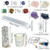 Crystal Gemstone Rock Specimens With 7 Chakras Tumble Stone Set Box For Home Decoration And Gifts