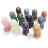 1.5 Inch Natural Crystal Carved Animal Lion Statue Stone Home Decor