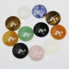 Natural crystal flat back stone round CAB CABOCHON beads for DIY jewelry ring massager making
