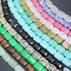 Natural stone rectangle shape gemstone beads for DIY necklace jewelry