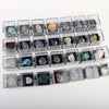 small acrylic mineral box natural raw rocks and crystal specimens box wholesale