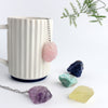 304 Stainless Steel Wire Mesh infuser loose leaf tea ball raw amethyst crystal tea strainer