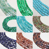 Natural stone rectangle shape gemstone beads for DIY necklace jewelry