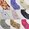 Natural stone rectangle shape gemstone beads for DIY necklace jewelry