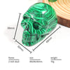 2inch Mixed Color Natural Healing Gemstone Crystal Carved Head Skulls Ornament for Home Decoration Carving Crafts