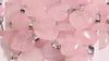 Natural crystals healing stones jewelry pendant rose quartz heart stone pendants charms for jewelry making