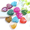 Dragon Stripe Agate Beads Healing Gemstone Crystal Heart Stone Crystal