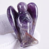 2 Inch Handmade Statue Large Natural Amethyst Guardian Angel Statue