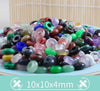 Wholesale 4x10mm Natural Crystal Gemstone Loose Bead Round Shape Big Hole Stone Beads for Jewelry Making