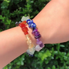 Wholesale Natural Crystal Tumble Stone Gem Bracelets For Healing