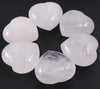 For Home Decor 40mm Natural Clear Quartz Engraved Heart Crystal Heart Stones