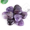 25mm Charm Natural Amethyst Heart Healing Crystal Gemstone