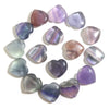 Crystal healing stone fluorite carving stone heart crystal stone crafts