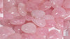 30mm Charm Stone Beads Natural Heart Rose Quartz Crystal