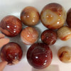 natural crystal polished sphere  red agate carnelian ball for feng shui