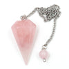 Natural Crystal Hexagonal Pendant Necklace for Jewelry Making