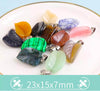 Mixed Color Hand Carved Leaf Stone Crystal Pendant DIY Necklace Making