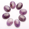 15x20mm Natural Amethyst Stone Beads Oval Flat Back Stone Cabochon