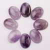 22x30mm Natural Amethyst Gemstone Non Porous Flat Oval Cabochon Bead