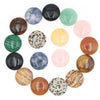 Natural Cabochon 25mm Crystal Quartzite Beads Round Flat Back Cabochon