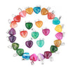 16mm Mini stripe agate crystal pendants crystals healing stones heart pendants charms for jewelry making