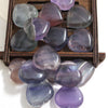 Crystal healing stone fluorite carving stone heart crystal stone crafts