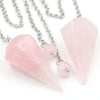 Natural Crystal Hexagonal Pendant Necklace for Jewelry Making