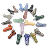 Natural Crystal Healing Gem Stone Jewelry Pendants Bulk Mini Dildo Penis Pendant Charms For Jewelry Making