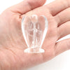 Natural Crystal Crafts 2 Inch Angel Carved Clear Quartz Home Decor