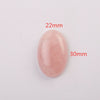 22x30mm Natural Crystal Gemstone Flat Oval Cabochon Quartz Beads