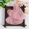 Natural Crystal Rose Quartz Jade Gua Sha Facial Body Massage Tool