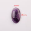 22x30mm Natural Amethyst Gemstone Non Porous Flat Oval Cabochon Bead