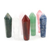 Natural Healing Stone Tower Point Gemstone Quartz Point Crystal Hexagonal Column Tower Bulk Charms for Jewelry Making