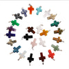 Fashion Natural Gemstone Wholesale Healing Crystal Cross Pendant Necklace Jewelry Cross Pendant