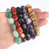 Wholesale Natural Crystal Tumble Stone Gem Bracelets For Healing