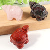 1.5 Inch Natural Healing Gemstone Animal Carved Turtle Crystal Sculpture