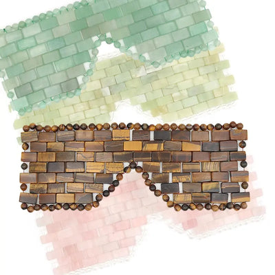 Jade Sleep Cold Therapy Natural Rose Quartz Healing Jade Eye Masks
