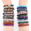 Fashion jewelry natural crystal gemstone bracelet women men chakra healing beaded bracelets