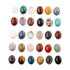 Wholesale 13x18mm natural gemstone loose beads mixed stone oval flat back cabochon beads for ring bracelet making