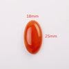 For Jewelry Accessories 18x25mm Natural Onyx Oval Flat Cabochon Gemstone