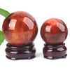 natural crystal polished sphere  red agate carnelian ball for feng shui