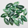 20*40mm flat back green striped agate marquise cabochon for jewelry making