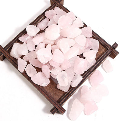 Natural Pink Crystal Stones Rose Quartz Ground Bulk Minerals