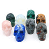 2 Inch Healing Gemstone Crystal Carved Skull Ornament Carved Crafts