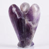 2 Inch Handmade Statue Large Natural Amethyst Guardian Angel Statue