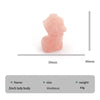 Crystal Healing Stone Carved Woman Mannequin Rose Quartz Ladies