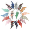 Natural healing crystal men jewelry pendant necklace lightning stone pendant charms for jewelry making
