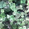 Natural Raw Quartz Green Purple Fluorite Octahedron Rough Crystal For Folk Craft