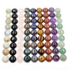 Natural Crystal Healing Stone Resin Round Cabochon Flat Back Gemstone